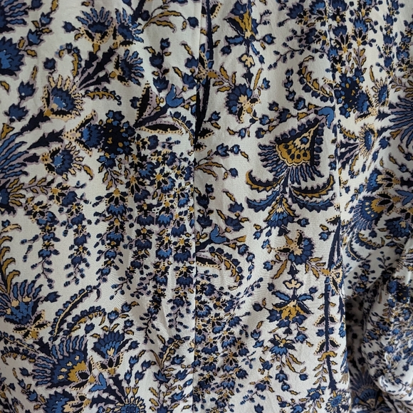 Veronica Beard 14 Henrieta Stretch Silk Floral Multi Blouse Top - Picture 6 of 10